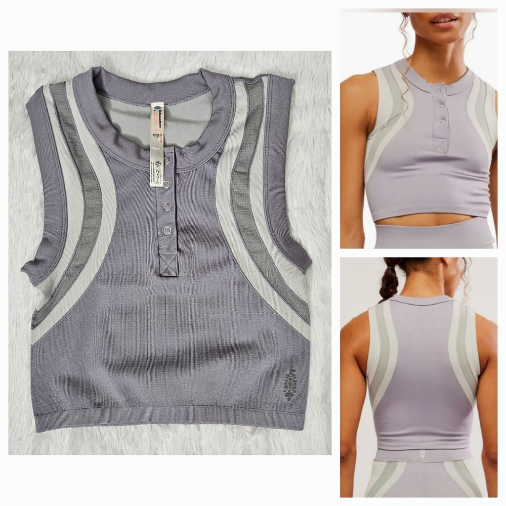 FP Movement by Free People Gray Tank Top